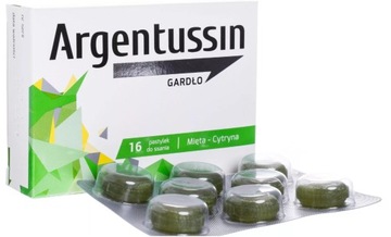 Argentussin Gardło miętowo - cytyrnowy 16 pastylek