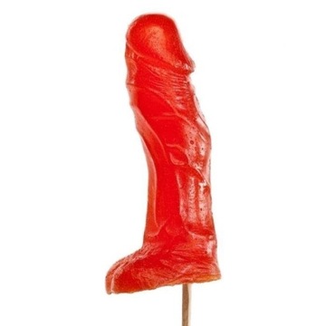 DUŻY PENIS JADALNY Z ŻELU LIZAK ŻELKA 18 CM 18+