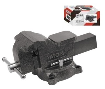 ЗАМОЧНЫЕ ТИСКИ YATO 200 мм, ВРАЩАЮЩИЕСЯ СО СТАЛЬНЫМИ ГУБКАМИ НА НАКОВАЛЬНЕ НА 360°