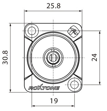 РОЗЕТКА МИНИ-ДЖЕК ДЛЯ ПАНЕЛИ ROXTONE 3,5 мм