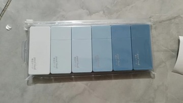 6/12/24 шт./компл. градиентная синяя корректирующая лента, белая корректирующая лента