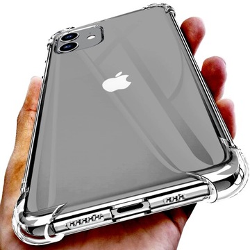 Etui Clear Case Shock +Szkło do IPHONE 12 / 12 PRO