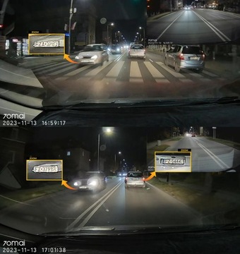 70mai A200 Двойная автомобильная камера + карта памяти 128 ГБ + адаптер питания