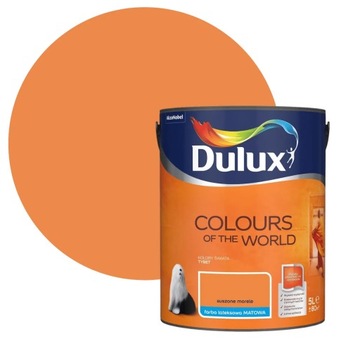 DULUX KOLORY ŚWIATA FARBA LATEKSOWA ŚCIENNA Suszone Morele 5L