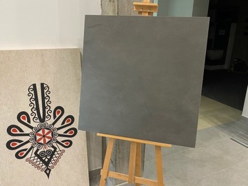 керамогранит, серая плитка, бетон 80x80 gpt