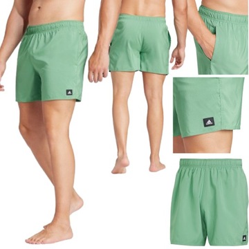 ADIDAS SOLID CLX МУЖСКИЕ ШОРТЫ ДЛЯ ПЛАВАНИЯ ЗЕЛЕНЫЕ M