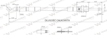 Пластиковый трос для распределителя 1500мм WARYŃSKI