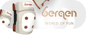 Комплект защиты для детских роликовых коньков BERGEN XS бежевый