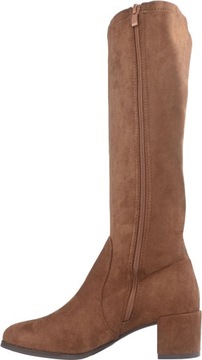 Kozaki Sergio Leone KZ 205 zamszowe brązowe ciemny camel r.38