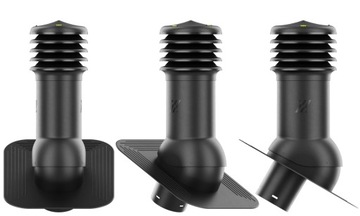 Вентиляционный дымоход HiVent fi 125 для ЧЕРЕПКИ/ПАНЕРА РАЗНЫХ ЦВЕТОВ новый