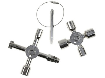 УНИВЕРСАЛЬНЫЙ КЛЮЧ ДЛЯ ЭЛЕКТРИЧЕСКИХ ШКАФОВ РАСПРЕДЕЛИТЕЛЬНЫХ КОРОБОК 10в1