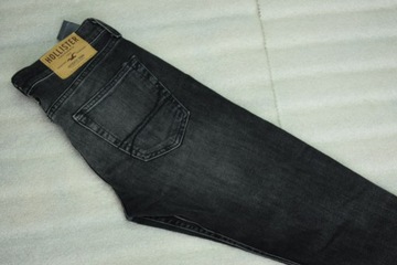 HOLLISTER SUPER SKINNY STRETCH Nowe Męskie Modne Spodnie Jeans 29X30