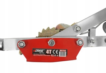 ЛЕБЕДКА РУЧНАЯ ТРОСОВАЯ 4Т 4000кг 2 КРЮКА