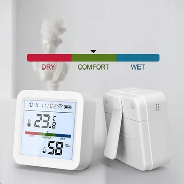 Czujnik TEMPERATURY I WILGOTNOŚCI WIFI TUYA LCD SMART HOME