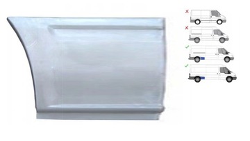 PRÓG REPERATURKA BŁOTNIKA TYŁ FORD TRANSIT 00- P