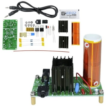 Dc 15-24v Diy muzyczny transformator tesli zestaw 15w Mini głośnik plazmowy