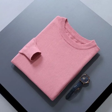 19 Colors Men Cashmere Sweater O-Neck Cold Resista