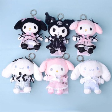 Sanrioed Kawaii Hello Kitty Kuromi плюшевая кукла игрушечная подвеска милая