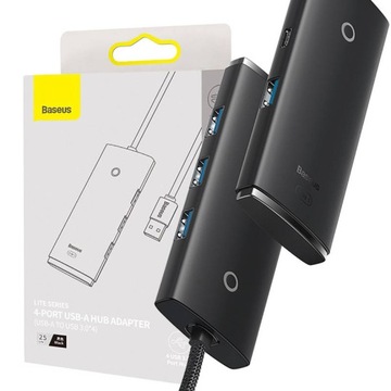 Hub 4w1 Baseus Lite Series USB do 4x USB 3.0 25cm