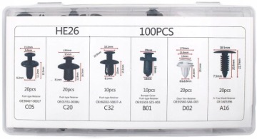 ЗАЖИМЫ, ШПИЛЬКИ, АВТОМОБИЛЬНЫЕ ЗАЖИМЫ ДЛЯ ОБИВКИ АВТОМОБИЛЯ