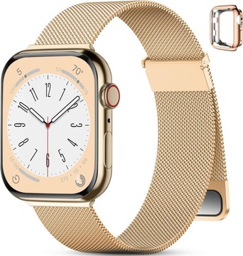 PASEK BRANSOLETA do APPLE WATCH 38/40/41mm RÓŻOWE ZŁOTO