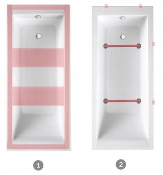 Прямоугольная ванна LANA 170x70 Cersanit (S301-163)