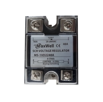 Przekaźnik regulator półprzew. SSR 40A/280V 0-5V