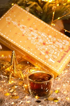 Адвент-календарь с подарком из листового чая