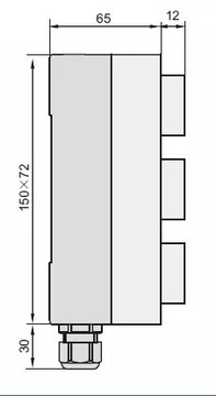 ПАНЕЛЬ УПРАВЛЕНИЯ С 3 КНОПКАМИ BP324 ПОЛНОСТЬЮ МЕТАЛЛИЧЕСКАЯ ВВЕРХ СТОП ВНИЗ