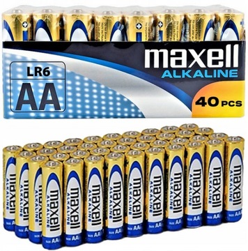 Maxell LR6 AA щелочные батареи 40 шт.