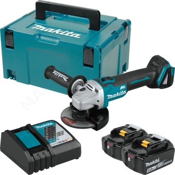 MAKITA DGA506RTJ akumulatorowa szlifierka kątowa z hamulcem tarczy 125mm 18
