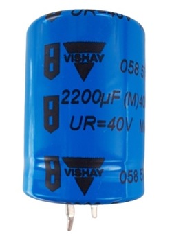 Kondensator Snap-In Vishay BC 105°C 2200uF 40V.
