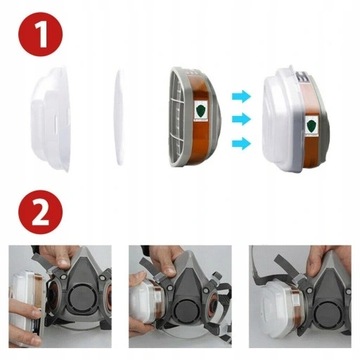 Полумаска 3M Paint Mask 6200 НАБОР