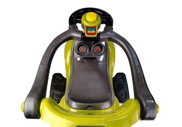 Mega Car 3in1 Желтый райд-он с толкателем