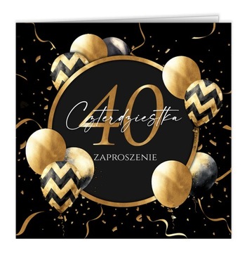 Zaproszenia na 40 Urodziny Koperta C15