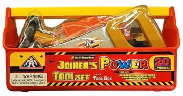 Набір інструментів для дітей –Joiner’s Power Інструмент Набір|20 елементів + ящик
