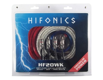 HiFonics ZXE600/2 2-канальный автомобильный усилитель + комплект монтажных кабелей