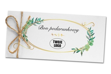 50x bony karty podarunkowe dużo wzorów z LOGO