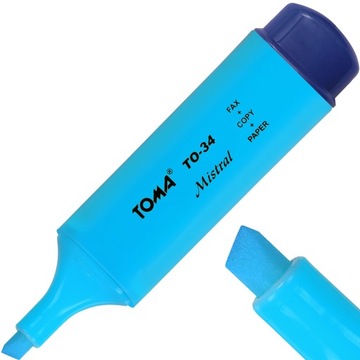 Zakreślacz tekstu TOMA MISTRAL TO-334 niebieski