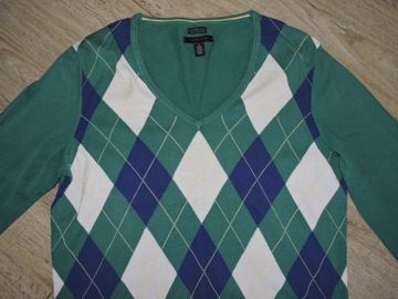 TOMMY HILFIGER SWETER LOGOWANY ROZM XL