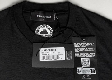 -60% DSQUARED2 ICON S79GC0068 oryginalna koszulka t-shirt L