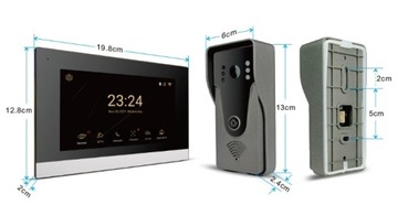 7-дюймовый сенсорный экран TUYA Video WIFI Домашняя система внутренней связи