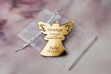 Магнит сувенирный крестильный, спасибо, с гравировкой MCZ-5