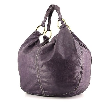 miu miu ORYGINALNA SHOPPER BAG LEATHER PURPLE