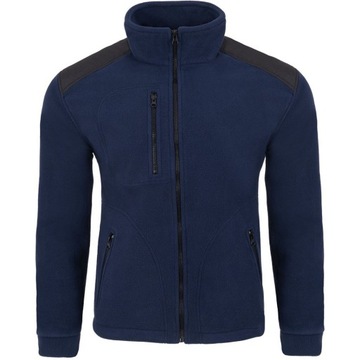 Super BLUZA POLAR MĘSKI ciepły PREMIUM granat 5XL