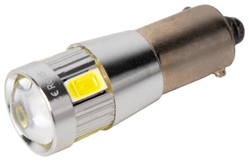 Żarówka Bax9s 12V LED CAN BUS 6 SMD niesytemtryczna piny BIAŁA