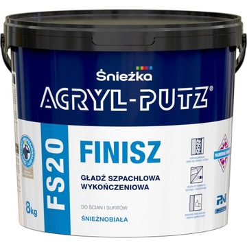 Śnieżka Acryl-Putz FS20 Finisz 8 kg biała gładź