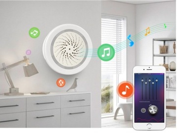 СИРЕНА СИГНАЛИЗАЦИЯ TUYA WIFI 10 РЕГУЛИРОВКА ЗВУКА МЕЛОДИИ