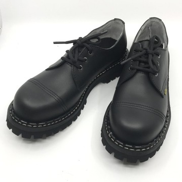 БОТИНКИ МУЖСКИЕ ТУФЛИ ЧЕРНЫЕ КОЖАНЫЕ 42 28 см PAN 1374