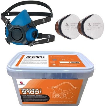 MASKA PÓŁMASKA SECURA 3100 lakiernika do MALOWANIA